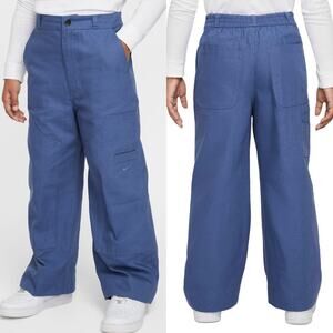 Nike Kids Carpenter Pants FV8047-491 Diffused Blue | Loose Fit Workwear Style L